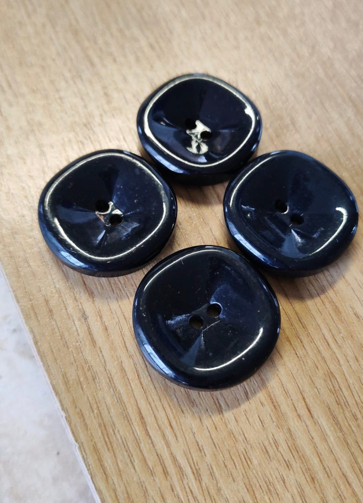 Production update: buttons secured for piece #4