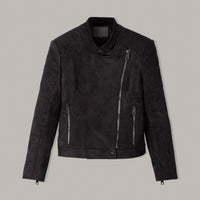 Biker Jacket "Diva" with Suede Leather Alternative