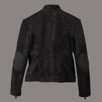 Biker Jacket "Diva" with Suede Leather Alternative