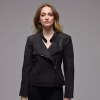 Biker Jacket "Diva" with Suede Leather Alternative