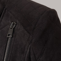 Biker Jacket "Diva" with Suede Leather Alternative