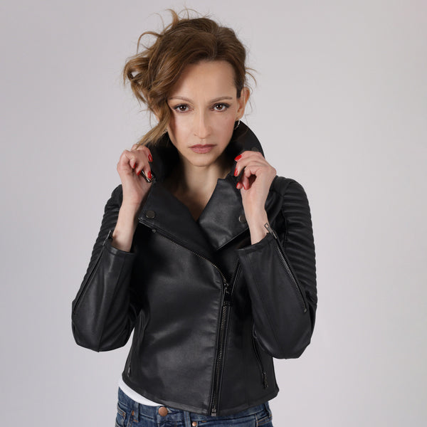 Biker Jacket "Rebel" with Leather Alternative Appleskin™